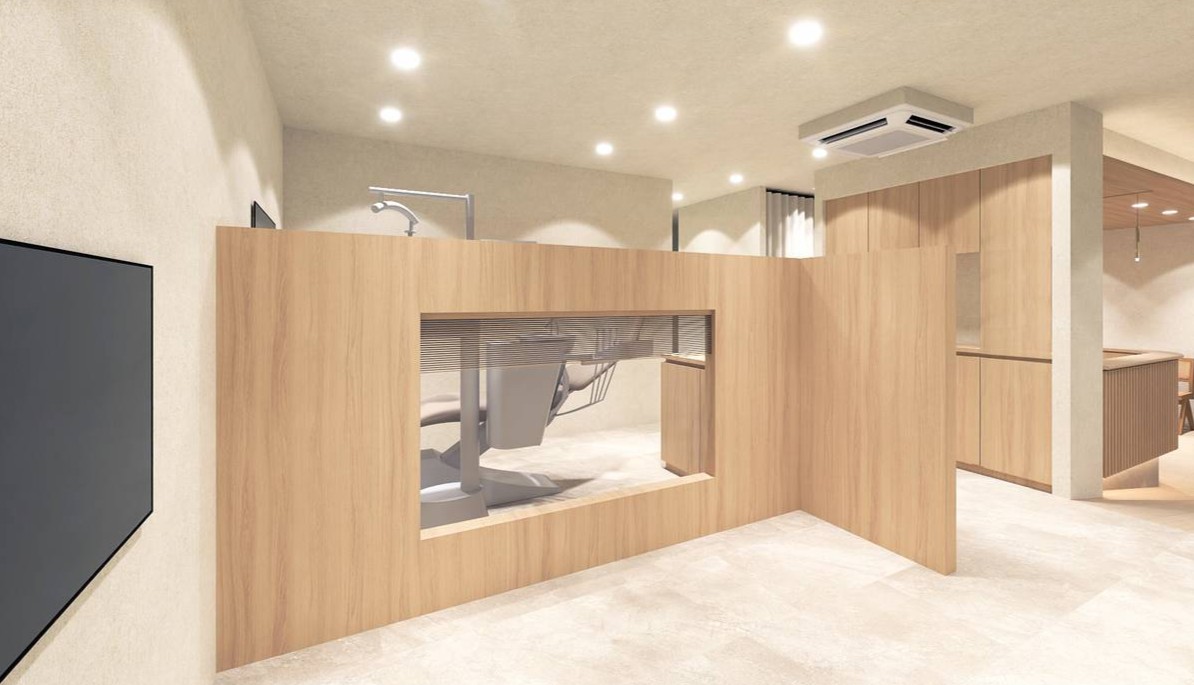 お子さま連れの方も快適に治療を受けられる環境 お子さまの様子を見ながら治療できるユニットを完備